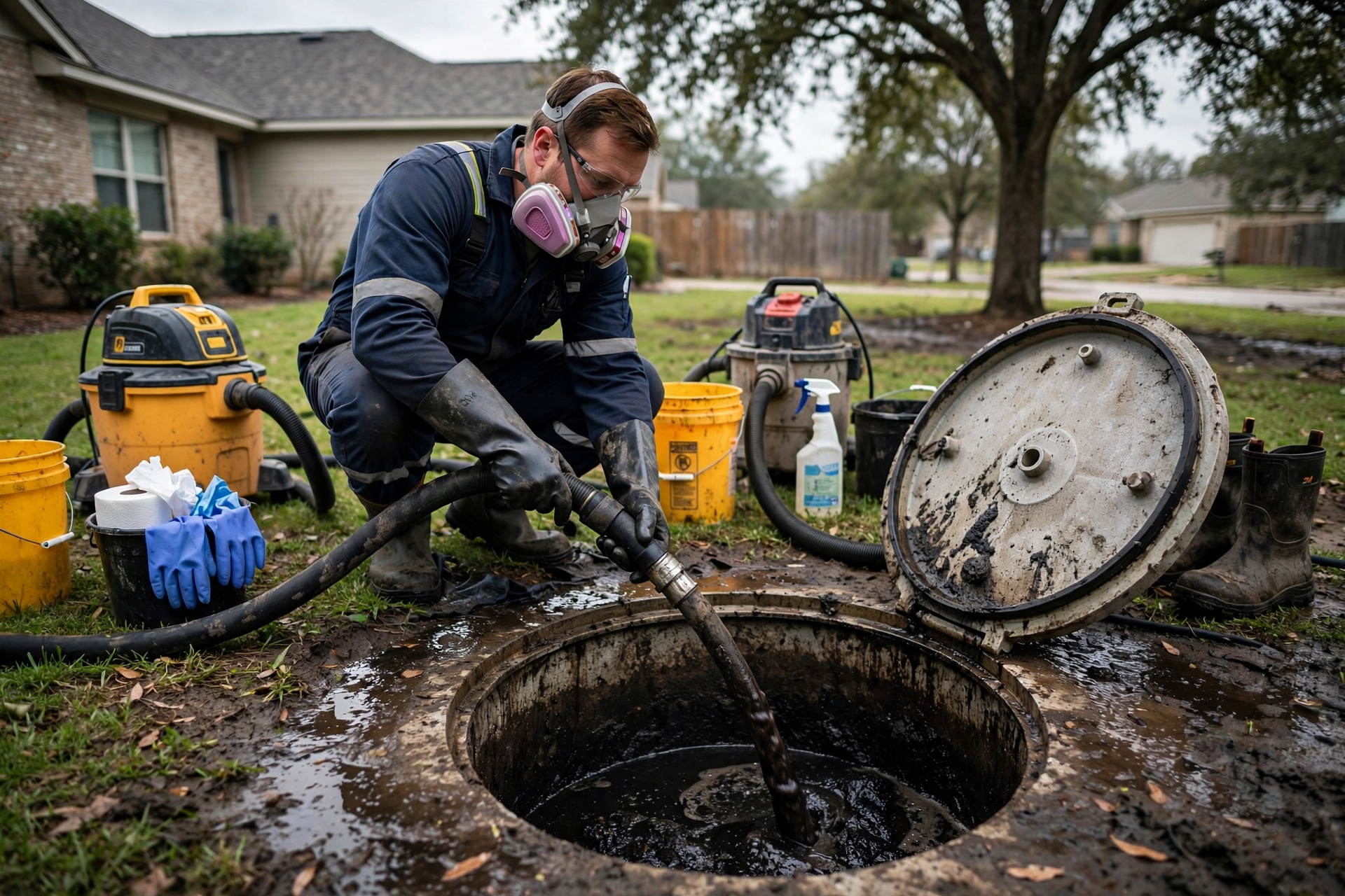 Septic Backup Cleanup in Rosenberg, TX
